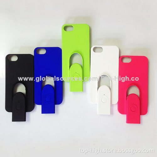Case for iPhone 5/5S with a built-in wireless camera shutter, patent design CE/RoHS/FCC